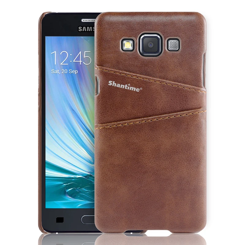 Для samsung Galaxy A5 A3 чехол для samsung Galaxy J3 Galaxy Core Prime J2 Prime чехол для телефона с отделениями для визиток - Цвет: BROWN