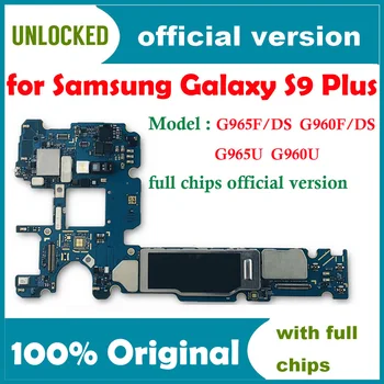

For Samsung Galaxy S9 PLUS G965F G960F Motherboard G960FD G965FD G960U G965U Install AOS Logic Board With Chip 6GB RAM 64GB ROM