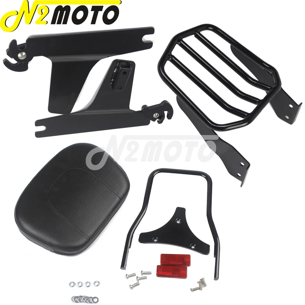 Черная накладка на спинку для Harley Dyna Low Rider Wide Glide Fat Bob FXDF FXDFSE 2008 2009 FXDWG 10 Up| |