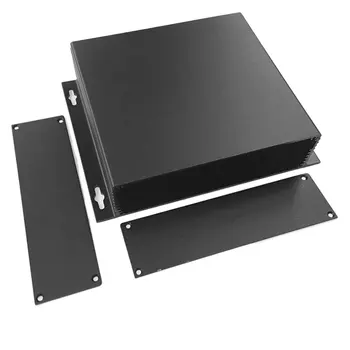 

Cover Project Electronic Instrument Case Enclosure Box Aluminum DIY Housing Instrument Case 190x44-150mm Black