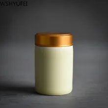 Чайная коробка, Мини, Celadon, ящики для хранения, герметичные, кофейные банки для порошка, контейнер для чайных листьев, портативный органайзер для путешествий