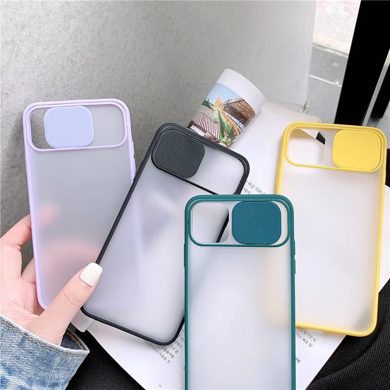 Slide Camera Lens Protection Phone Case for iPhone