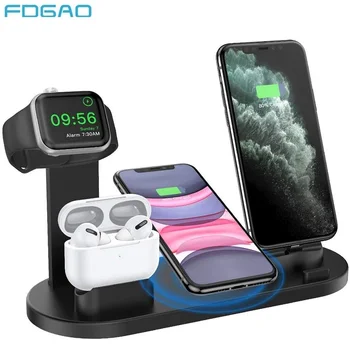FDGAO 20 ワットチー高速ワイヤレス充電器 Iphone 11 プロ XS 最大 XR × 8 Airpods 10 ワットデュアル s8 用のパッドの充電 S9 S10 注 10 9