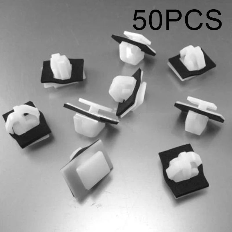

For Hyundai 87756-2E000 Rivet Clips White Retainer With Sealer Nylon 50pcs Moulding Panel New Hot High quality