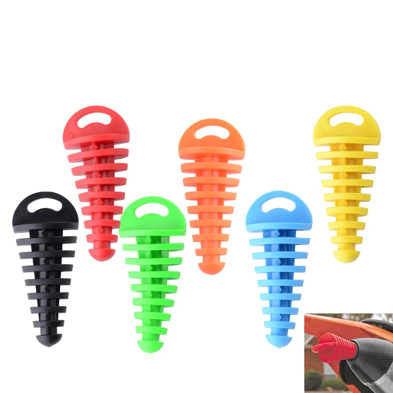 

SPELAB Motorcycle Tail Pipe PVC Exhaust Plug 15-38mm Exhaust Pipe Motorcycle Exhaust Silencer Muffler Wash Pipe Plug Protector