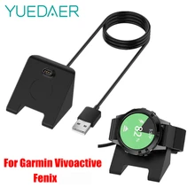 Док-станция YUEDAER 1 м для Garmin Fenix 5 5X 5s 6 6S 6X Plus usb-кабель для зарядки Garmin Vivoactive 3 4 4S зарядное устройство медь ABS