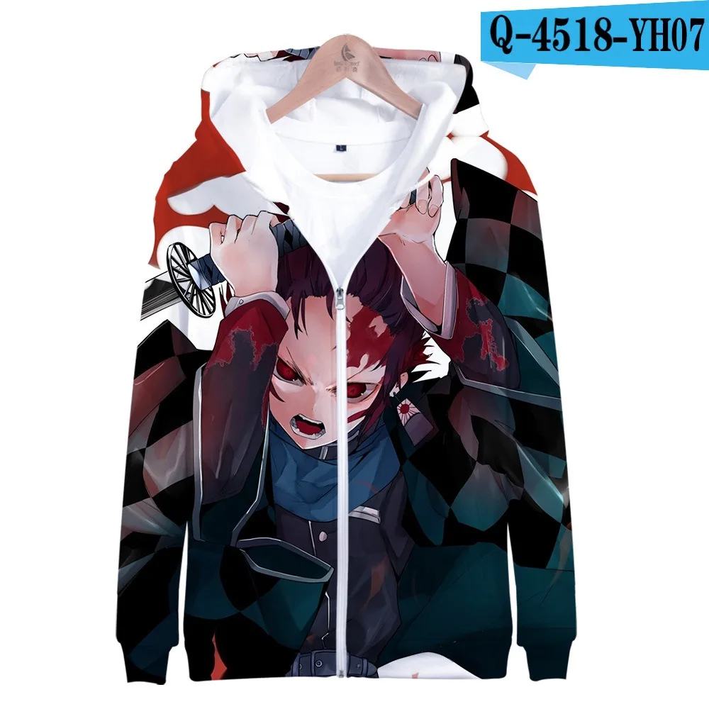 Пурпурный Куртки; пальто; Demon Slayer: Kimetsu No Yaiba; толстовка; Kamado Tanjirou Kamado Nezuko Sabito Iguro Obanai; толстовки с капюшоном для косплея - Цвет: Пурпурный