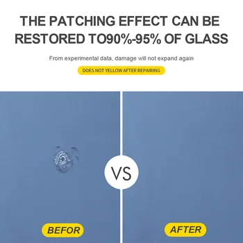 

Car Windshield Glass Scratch Repair Fluid Agent Pressure Bar Seal Ring Tool Kit Easy To Use And Operate