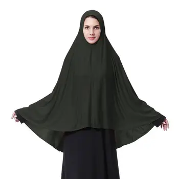 

Womens Extra Long Milk Fiber Muslim Arab Hijab Elegant Solid Color Islamic Prayer Lightweight Head Scarf Wrap Shawl D08E