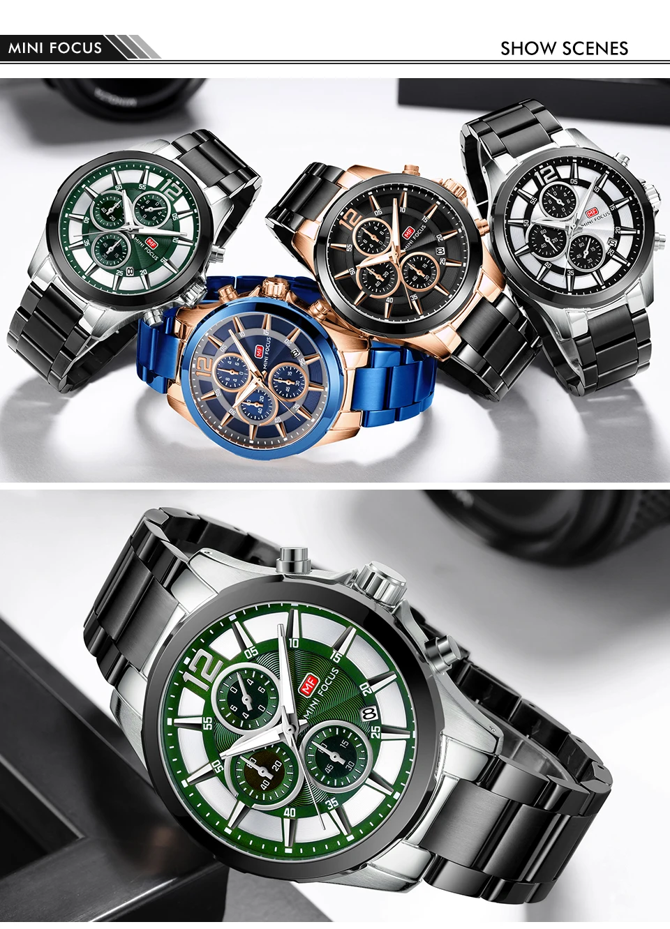 Мини фокус Бизнес Кварцевые часы люксовый Топ бренд хронограф кварцевые часы браслет для мужчин Relogio Masculino часы 0237