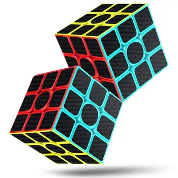 

Cube Speed Cube 3x3x3 Magic Carbon Fiber Sticker Smooth Cube Educational Toys for Gift