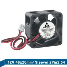 Ventilateur de refroidissement, 2 pièces, 40x40x20mm DC 12v, 2 broches, 4020 40mm x 20mm, 4cm, CPU, ordinateur, dissipateur thermique, ventilateur d'extraction