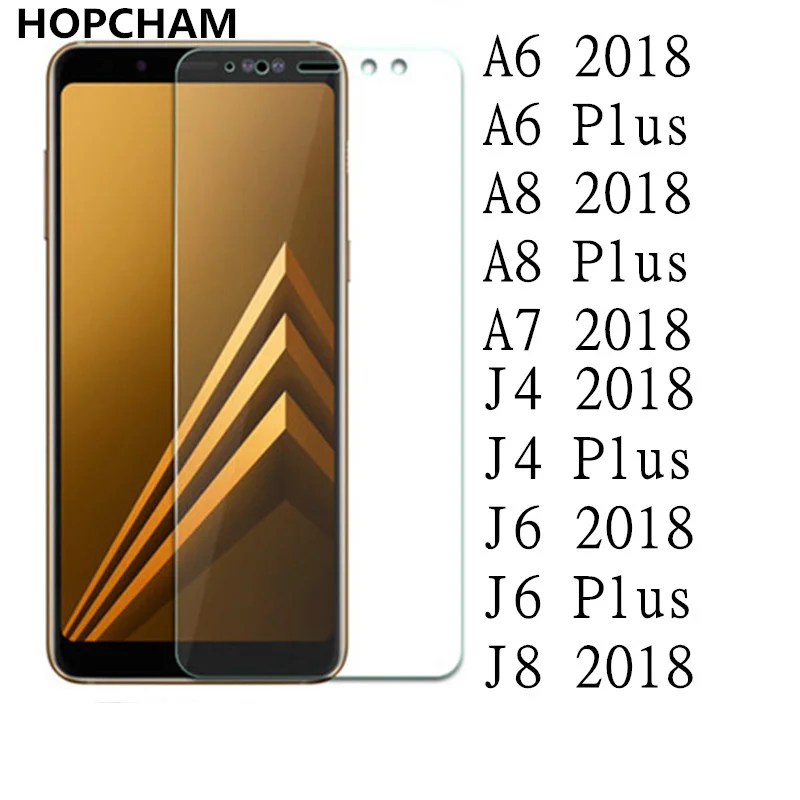 Tempered Glass for Samsung Galaxy A6 plus A7 A9 J8 J6 2018 Screen Protector Phone Protective Film A50 A30 A40 | Мобильные телефоны