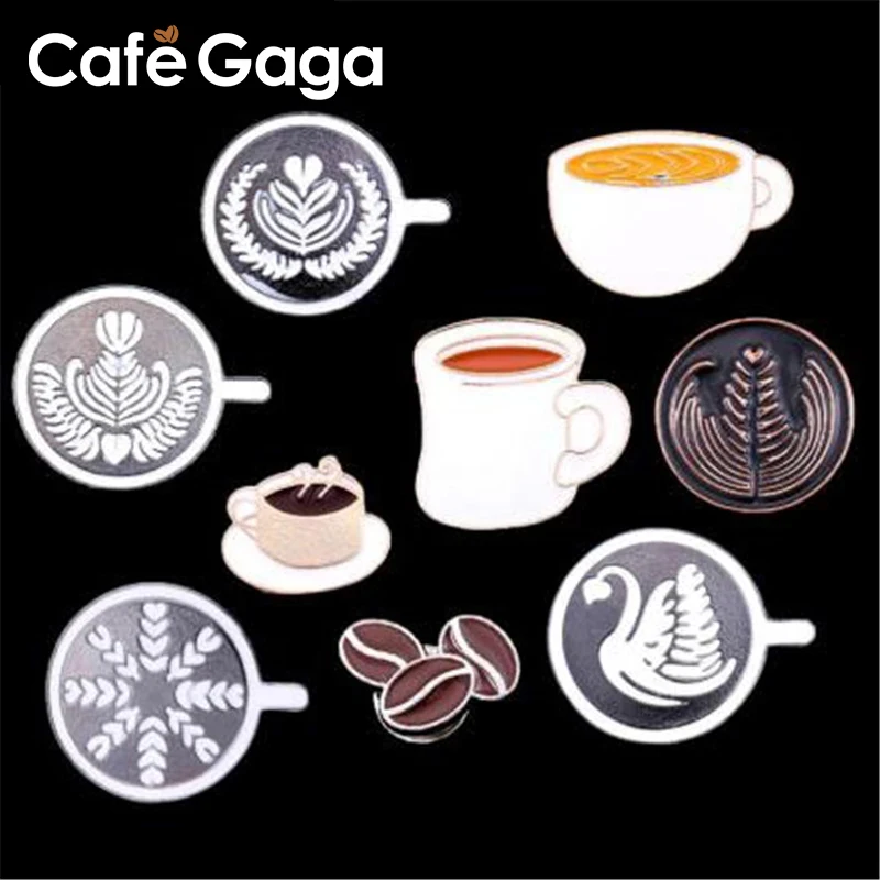 Металлическая брошь-капельница Barista аксессуар в стиле ретро для кофе машины