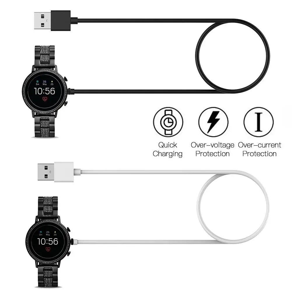 Для Fossil Gen 4 Gen 5 зарядное устройство usb зарядный кабель Беспроводная зарядная док-станция для Fossil skgen Falster 2 Scallop 2, дизельное зарядное устройство