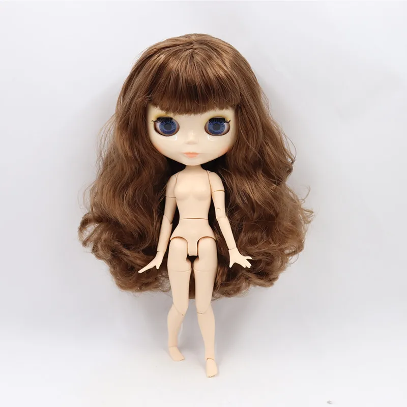 ICY Blyth кукла Обнаженная тела 30 см игрушки BJD белое блестящее лицо с дополнительными руками AB и Лицевая панель 1/6 DIY модные куклы подарок для девочки - Цвет: Nude doll