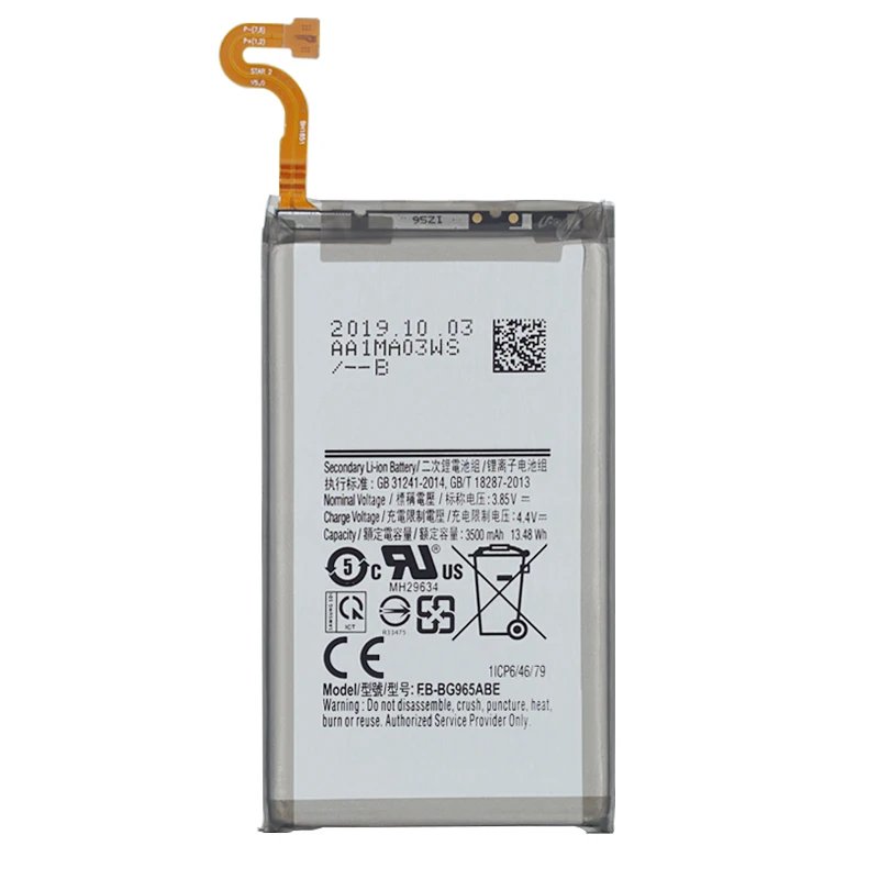 

Battery EB-BG965ABE For Samsung Galaxy S9 Plus SM-G965F G965F/DS G965U G965W G9650 S9+ 3500mAh +Tools