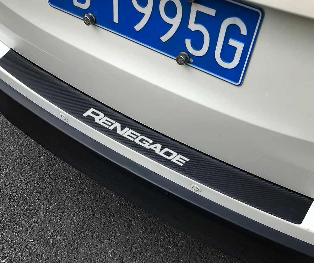 Автомобильный задний бампер, углеродные защитные наклейки для Jeep Renegade Wrangler JK Rubicon Cherokee, патриот, Трейл, ястреб, аксессуары для компаса