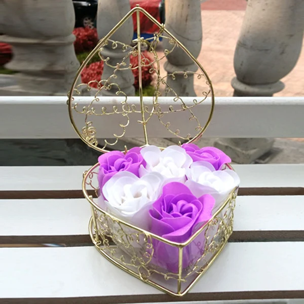 Мыло роза Подарочная коробка искусственный цветок украшение для свадебной вечеринки день Святого Валентина H99F