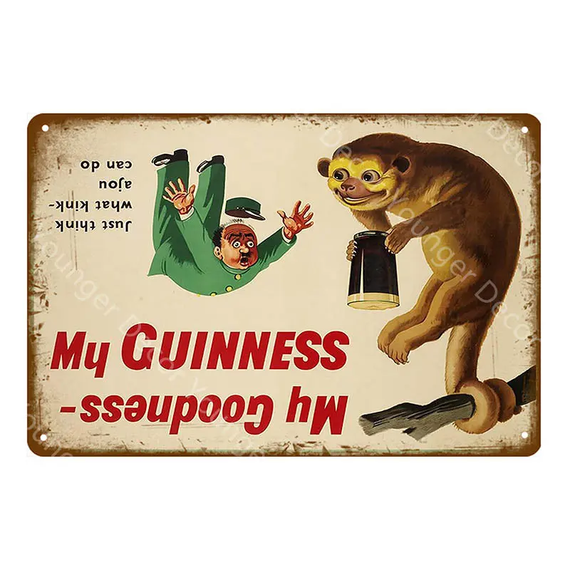 YD4143A My goodth My Guinness плакат металлическая жестяная вывеска винтажный Настенный декор для бара паба клуба человек пещера декоративная тарелка YA022 - Цвет: YD4143A