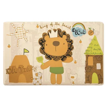 

Kicthen Absorbent Non-slip Rugs Mat Cartoon Flannel Printing Door Mat Household Bedroom Floor Mats Bathroom Non-slip Bath Rugs
