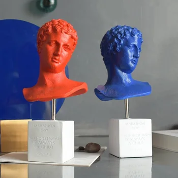 

NORDIC CREATIVE MARATHON BOYS ART SCULPTURE GREEK MYTHOLOGY FIGURE STATUE RESIN CRAFTS HOME DECORATION WINDOW DISPLAY R4225