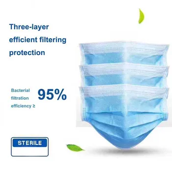 

100pc 3Layer Disposable Masks Gasket Safe Anti Dust Breathable Mouth Face Mask Replacement Pad Comfortable Filter Protection Pad