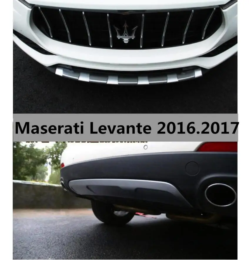 

For Maserati Levante 2016.2017 Bumper Protector Guard Skid Plate High Quality Brand New ABS Front+Rear Bumpers Car Accessories
