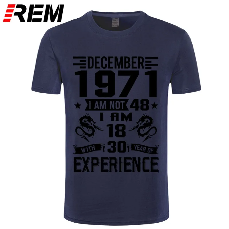 navy black REM, новинка 1971 года, Мужская футболка с коротким рукавом, Повседневная модная футболка с принтом, 1971 - Цвет: navy black