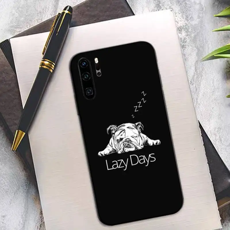 TOPLBPCS Мопс Французский бульдог чехол для телефона huawei P 6 7 8 9 10 20 30 40 pro plus lite p9