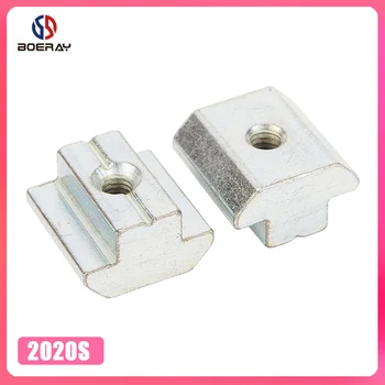 

50pcs M3 M4 M5 Slide in T Nut Drop in Nut for Aluminum Extrusion with Profile 2020 Sereis Slot 6mm