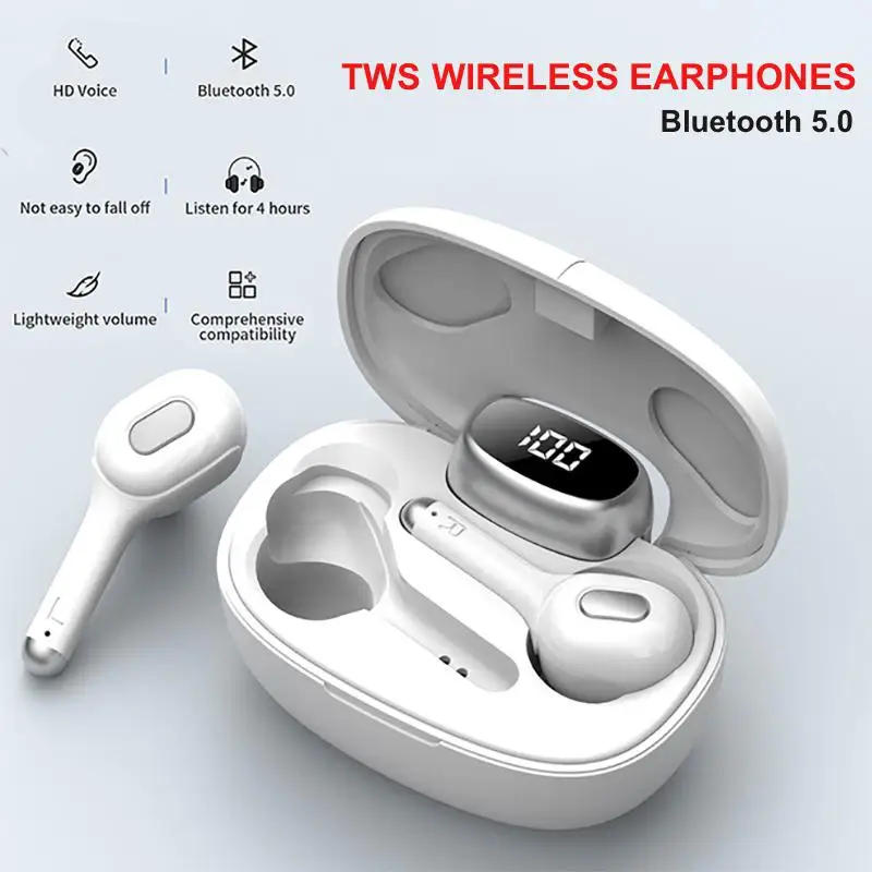 T9S TWS Bluetooth Наушники Беспроводные спортивные наушники BT 5,0 наушники-вкладыши поддержка бинауральных HD звонков с 380 мАч зарядным устройством