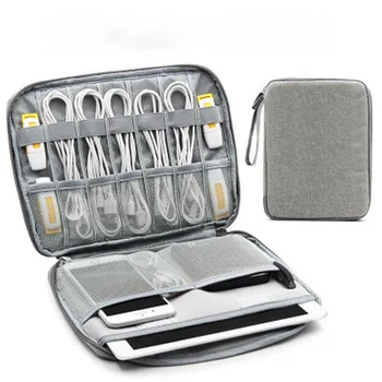 

Multifunction Data Cable Storage Bag Hard Disk for Ipad Air Tablet Protective Case Earphone Usb Flash Drive U Shield Digital Bag