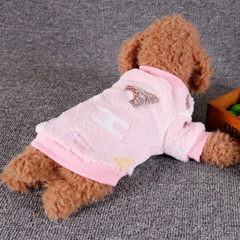 Dog Winter Soft Fleece Warm Clothes For Dogs Coat Jacket Puppy Clothing