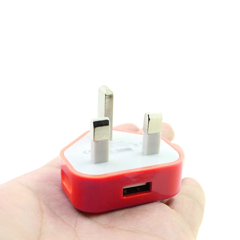 Недавно вилка Великобритании стены 3 Pin usb-адаптер питания зарядное устройство для мобильных телефонов планшета 999