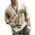 Men's Casual Blouse Cotton Linen Shirt Loose Tops 11