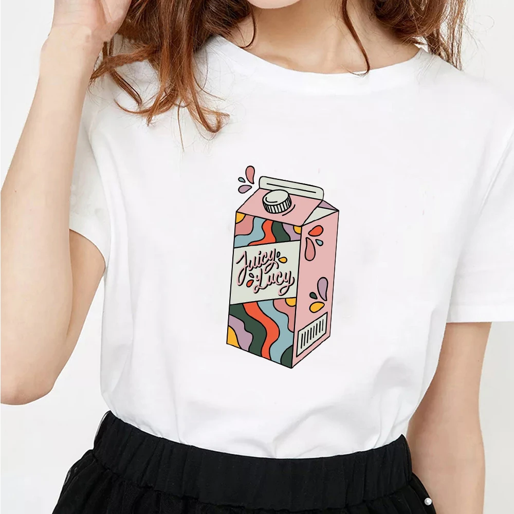 Sweet Cartoon Peach Juice Japanses Aesthetic Grunge T Shirt Women Harajuku Cute  Kawaii Pink Summer Casual Outfit Fashion Tops|T-Shirts| - AliExpress