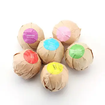 

6 Colors Shower Salts Ball Bath Salts Ball Organic Fizzy Bath Bombs Set Handmade SPA Stress Accessories