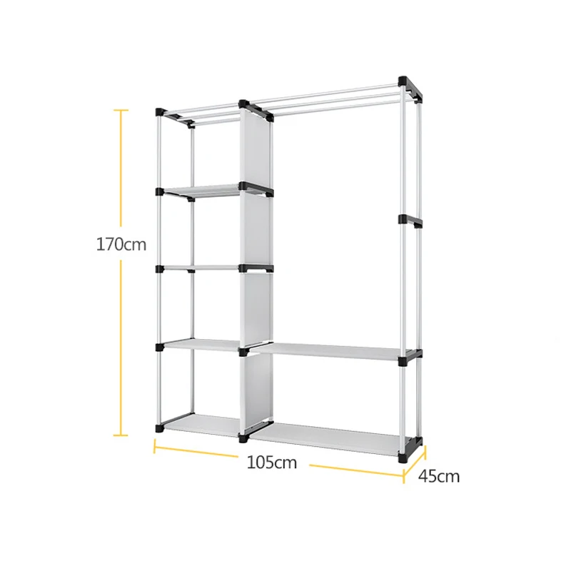 COSTWAY Cloth Wardrobe For clothes Fabric Folding Portable Closet Storage Cabinet Bedroom Home Furniture armario ropero muebles