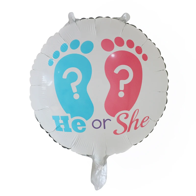 10 шт. 1" Baby Shower мальчик или девочка 1-й День рождения украшения ноги латексные воздушные шары пол показать тему вечерние надувной шар
