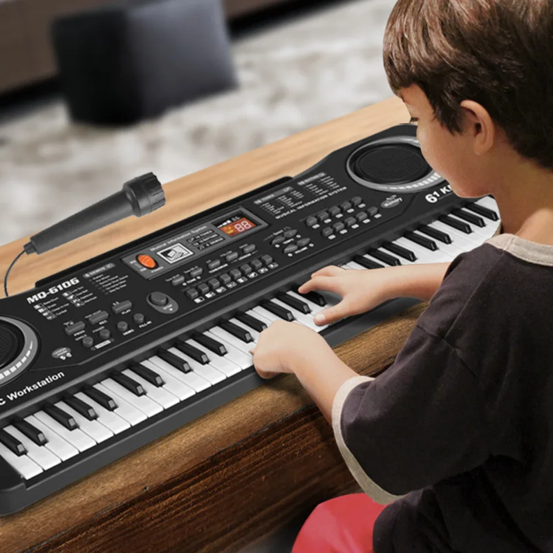 

61 Key Multi-functional CHILDREN'S Electronic Keyboard Model Microphone Music Piano Musical Instrument Toy