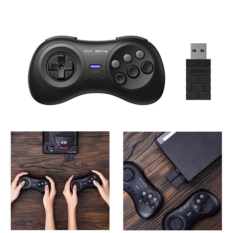 8 BitDo M30 Bluetooth беспроводной геймпад 2,4G для оригинальных sega Genesis и Seg для nintendo Switch PC паровые игры