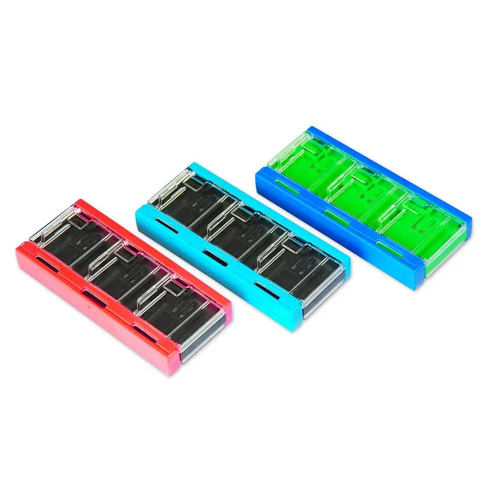 6 In 1 Portable Game Card Storage Case Press Button Pop-up TF Card Storage Box For DN Nintendo Switch