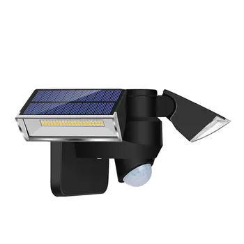 

LED Solar Light Pathway Street Balcony Double Head Home Garden Outdoor Waterproof