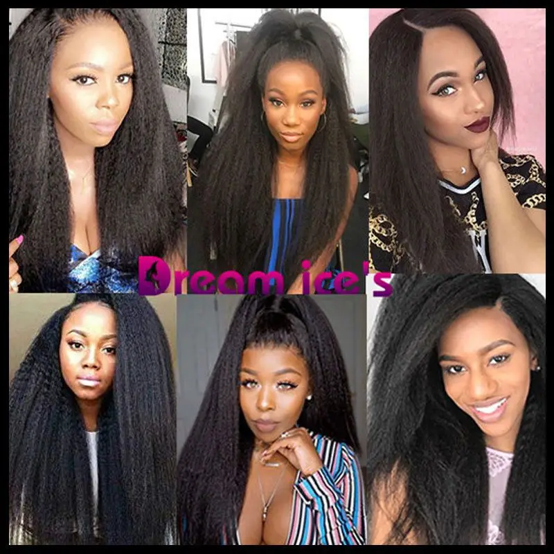 Black Wig African American Long Kinky Curly Heat Resistant Fiber Wigs For Black Women