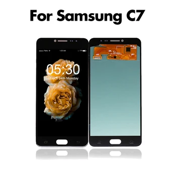 

10pcs/lot Original Super AMOLED Screen for Samsung for Galaxy C7 LCD C7000 SM-C7000 Display Digitizer Touch New Shipping DHL EMS