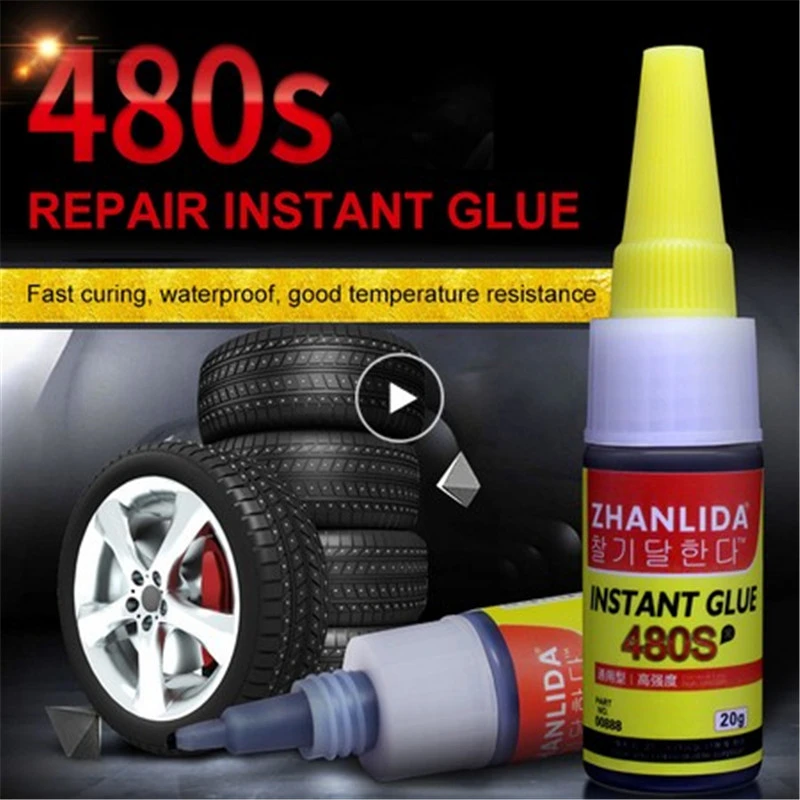 Gel Caulk Adhesives Sealers Car Tire Repair Patch Sealant Rubber Glue Bike Mighty Tyre Puncture