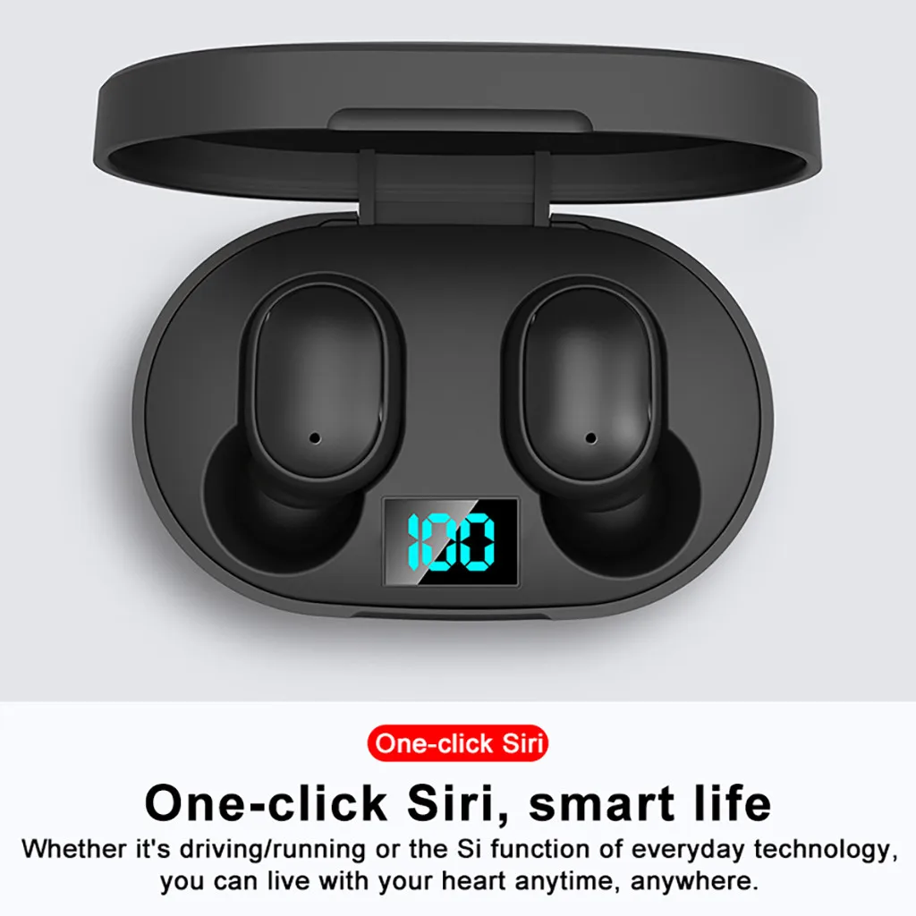 TWS Bluetooth наушники 300 мАч светодиодный дисплей беспроводной Bluetooth V5.0 наушники DSP стерео водонепроницаемые наушники с микрофоном