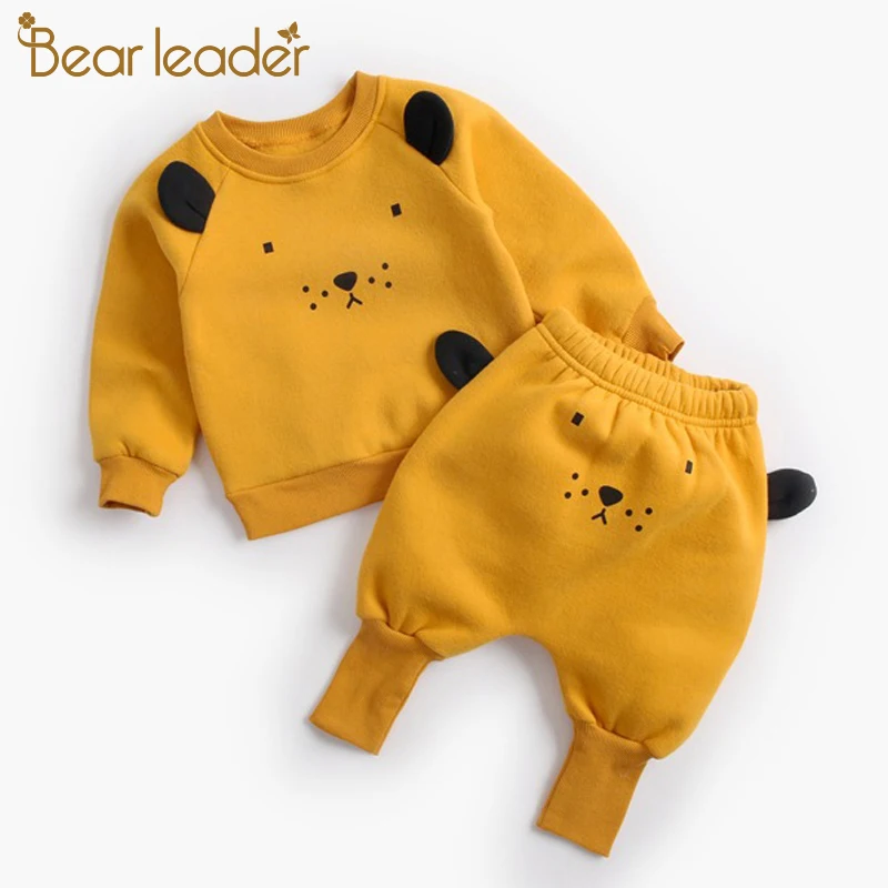 Bear Leader/комплекты одежды для новорожденных новая весенняя одежда малышей модный
