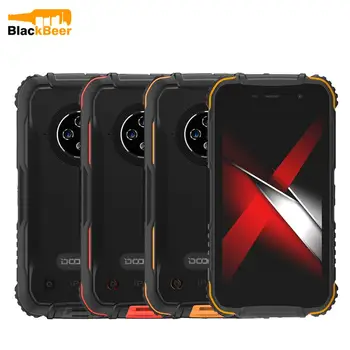 Перейти на Алиэкспресс и купить DOOGEE S35 Pro Смартфон Android 10,0 OS Четырехъядерный 4 Гб + 32 Гб мобильный телефон IP68 прочный мобильный телефон AI Тройная задняя камера 4350 мАч